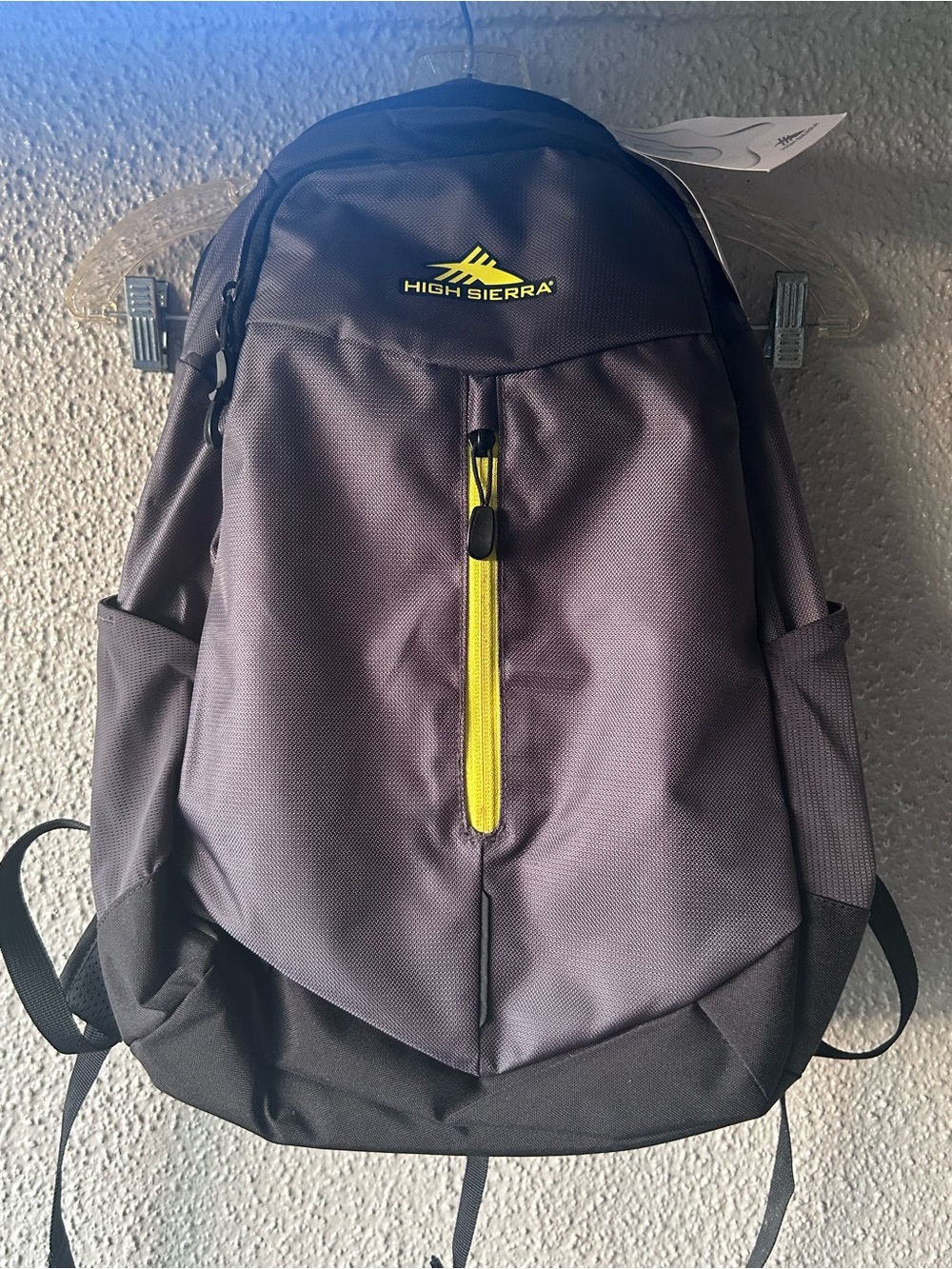 HIGH SIERRA SWERVE PRO 27L,17" LAPTOP BACKPACK gray black yellow NWT